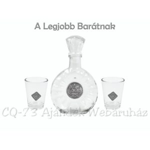 Pálinkás készlet 0,2l palack + 2 pohár A Legjobb Barátnak