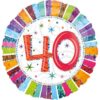 18 inch-es Radiant Birthday 40-es Születésnapi Fólia Lufi