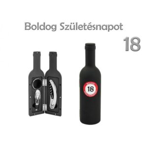 Boros szett 3db-os Boldog 18. Születésnapot 23cm