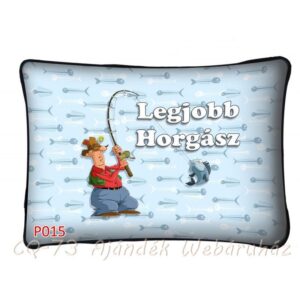 Díszpárna Legjobb Horgász 34x22cm