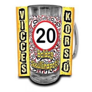 4554119-1619700479832.jpg Vicces Korsó 0,3 L - 20 Boldog Szülinapot