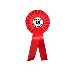 Díjszalag Boldog 18. szülinapot