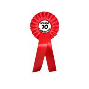 Díjszalag Boldog 70. szülinapot