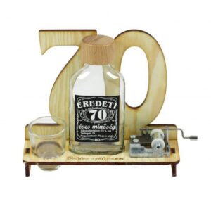 70. Születésnapra pálinkás zenélő szett 0,1l