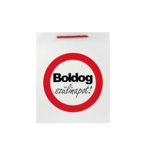 Ajándéktasak Boldog szülinapot nagy 26x12,5x32cm