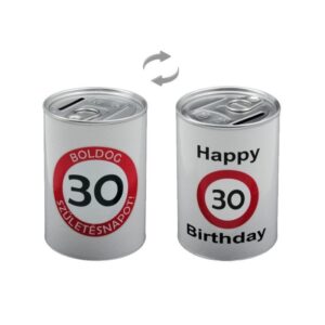 4964923-1632290397717.jpg Persely konzerv Boldog 30. Születésnapot 7,5x11cm