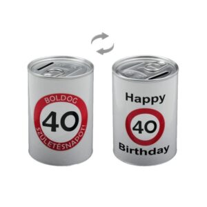 4964924-1632290397887.jpg Persely konzerv Boldog 40. Születésnapot 7,5x11cm