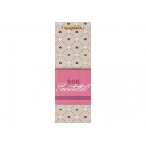 Ajándéktasak italos Sok szeretettel szíves 12,5x10x34cm