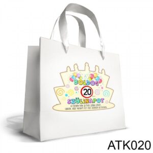 ATK020-1637247674076.jpg Kicsi Dísztasak 18x21cm Boldog 20 Szülinapot