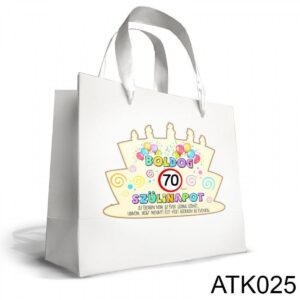 ATK025-1637247674450.jpg Kicsi Dísztasak 18x21cm Boldog 70 Szülinapot