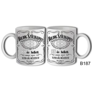 Bögre 3 dl Boldog Szülinapot Jack Digitális szám