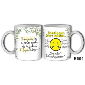 Bögre 3 dl Sajnáljuk, hogy elmész Búcsúajándék kollégának