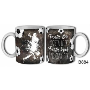 Bögre 3 dl - Focista szív – Focis ajándék