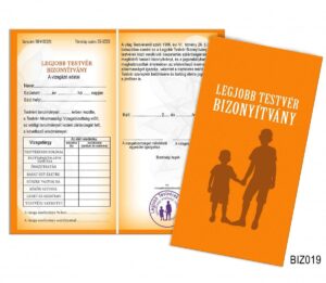 BIZ019-1640708460473.jpg Bizonyítvány - Legjobb testvér bizonyítvány
