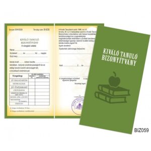 Bizonyítvány Kiváló Tanuló Bizonyítvány Ajándék Diákoknak