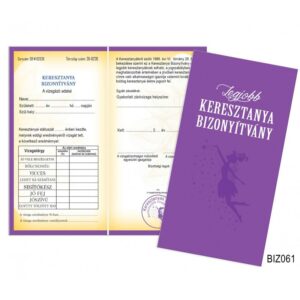 Bizonyítvány Legjobb Keresztanya
