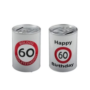 Persely konzerv Boldog 60. Születésnapot 7,5x11cm