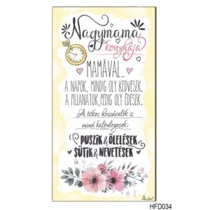 Hűtőmágnes - Nagymama konyhája 7,5x14cm