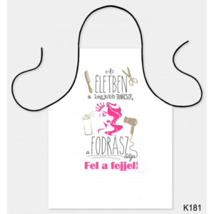 K181-1643383330518.jpg Kötény 50 x 70 cm - Fodrász - Ajándék Fodrásznak