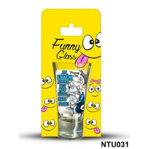 Neves pálinkás pohár 0,75 ml Az enyém akkora…