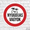 Sebességkorlátozó tábla 40 cm – Nyugdíjas vagyok tábla