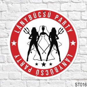 Lánybúcsús sebességkorlátozó tábla 40 cm