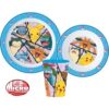 Pokémon étkészlet, micro műanyag szett, pohárral 260 ml