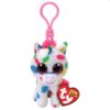 BOOS plüss figura HARMONIE Clip 8,5 cm pöttyös unikornis