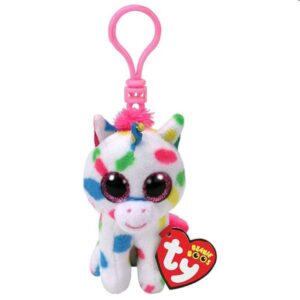 BOOS plüss figura HARMONIE Clip 8,5 cm pöttyös unikornis
