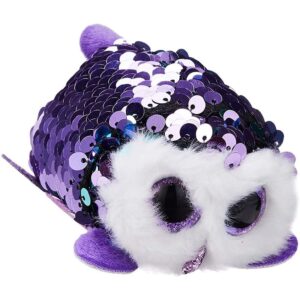 Plüss figura Moonlight flitteres lila bagoly 10 cm