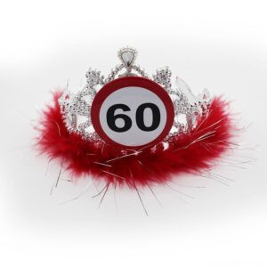 60-as Sebességkorlátozó Számos Szülinapi Parti Tiara