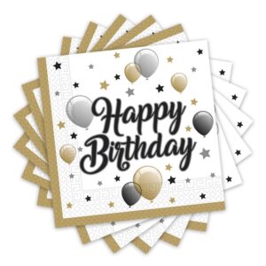 Happy Birthday Szülinapi Szalvéta - 33 cm x 33 cm, 20 db