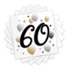 Elegáns Léggömbös 60-as Szülinapi Szalvéta 33x33cm 20db