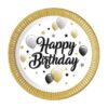 Boldog Szülinapot Elegáns Léggömbös Papír Tányér 23cm/6db