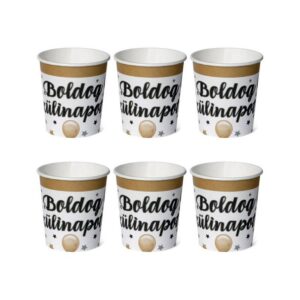 m23315-1619442573282.jpg Boldog Szülinapot Elegáns Léggömbös Papír Pohár 2,5dl 6db