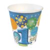 Boldog 1. Szülinapot Léggömbös Kék Parti Pohár 250 ml, 6db