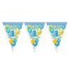 Boldog 1. Szülinapot Léggömbös Kék Fiús Zászlófüzér - 5 m