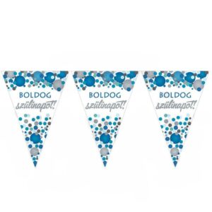 m27504-1632290656042.jpg Boldog Szülinapot Kék Pasztell Konfettis Zászlófüzér - 5 m