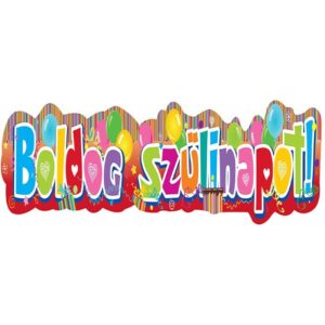 mb30991-1632214801124.jpg Színes Boldog Szülinapot Feliratú Parti Banner 148x27 cm
