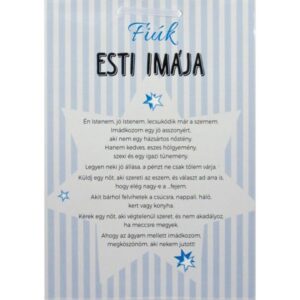 Fiúk Esti Imája Legénybúcsús Ajándék Tábla