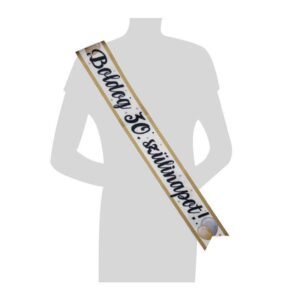 mv25364-1632290694925.jpg Boldog 30. Szülinapot Elegáns Léggömbös Parti Vállszalag