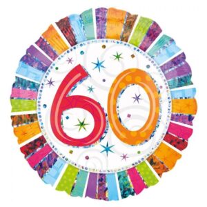n1607201-1632290704864.jpg 18 inch-es Radiant Birthday 60-as Születésnapi Fólia Lufi
