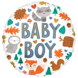 n4164901-1634020290956.jpg 18 inch-es Baby Boy Woodland Fun Fólia Lufi