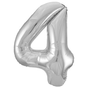 34 inch-es 4 Ezüst - Silver Számos Super Shape Fólia Lufi