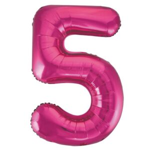 34 inch-es 5 Rózsaszín - Pink Számos Super Shape Fólia Lufi