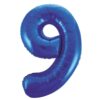 34 inch-es 9 Kék - Blue Számos Super Shape Fólia Lufi