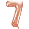 34 inch 7 Rózsaarany Rose Gold Számos Super Shape Fólia Lufi