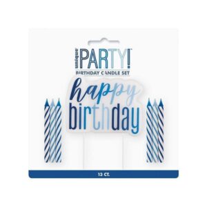 p83875-1632290756643.jpg Világoskék Glitz Szülinapi Gyertya Szett - 13 db-os